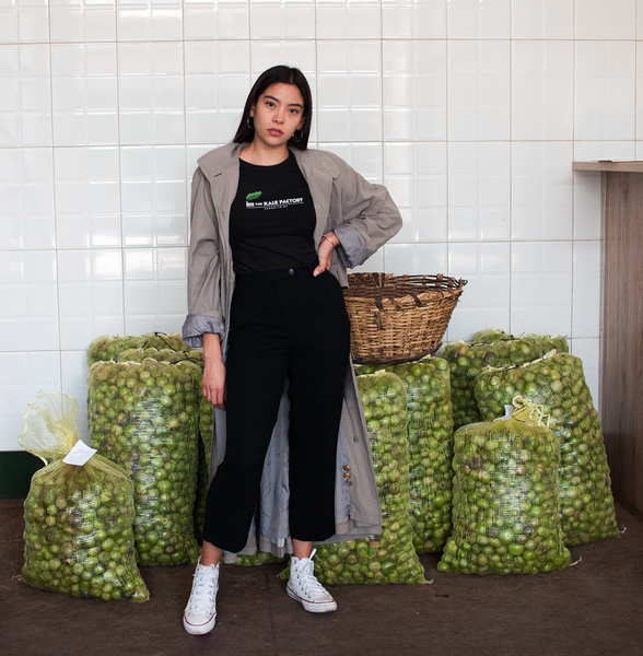 T-Shirt: Kale Factory Classic Logo Two Sided