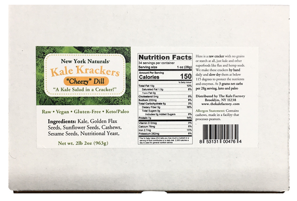 Kale Krackers – Cheezy Dill 9oz